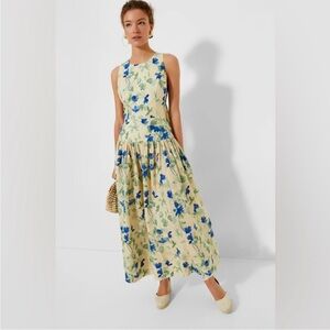 Tuckernuck bellflower Blooms Ezra Dress | Blue and Cream Floral Dress